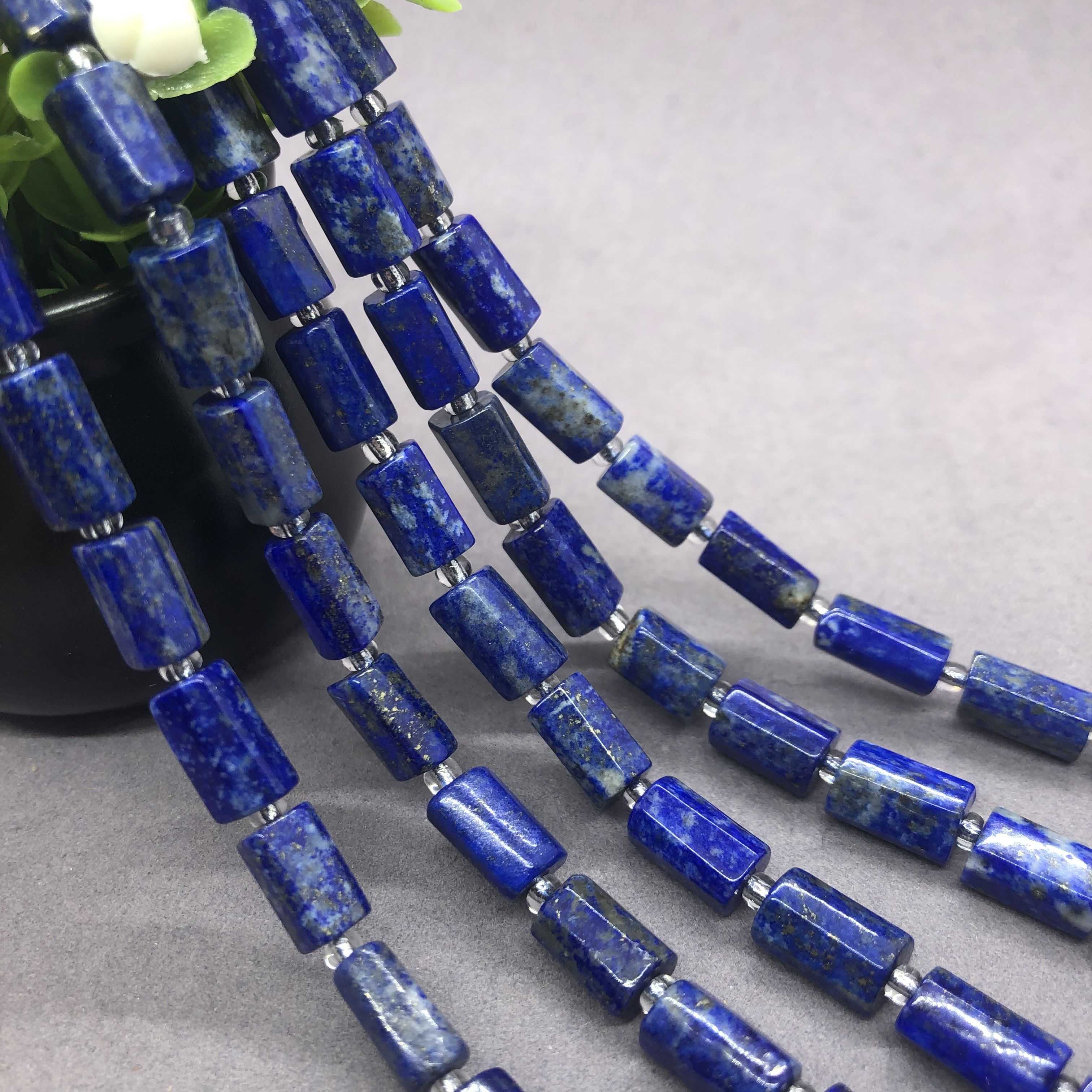 Natural Lapis lazuli Gemstone Round Spacer Loose Beads 4/6/8MM 15" Blue